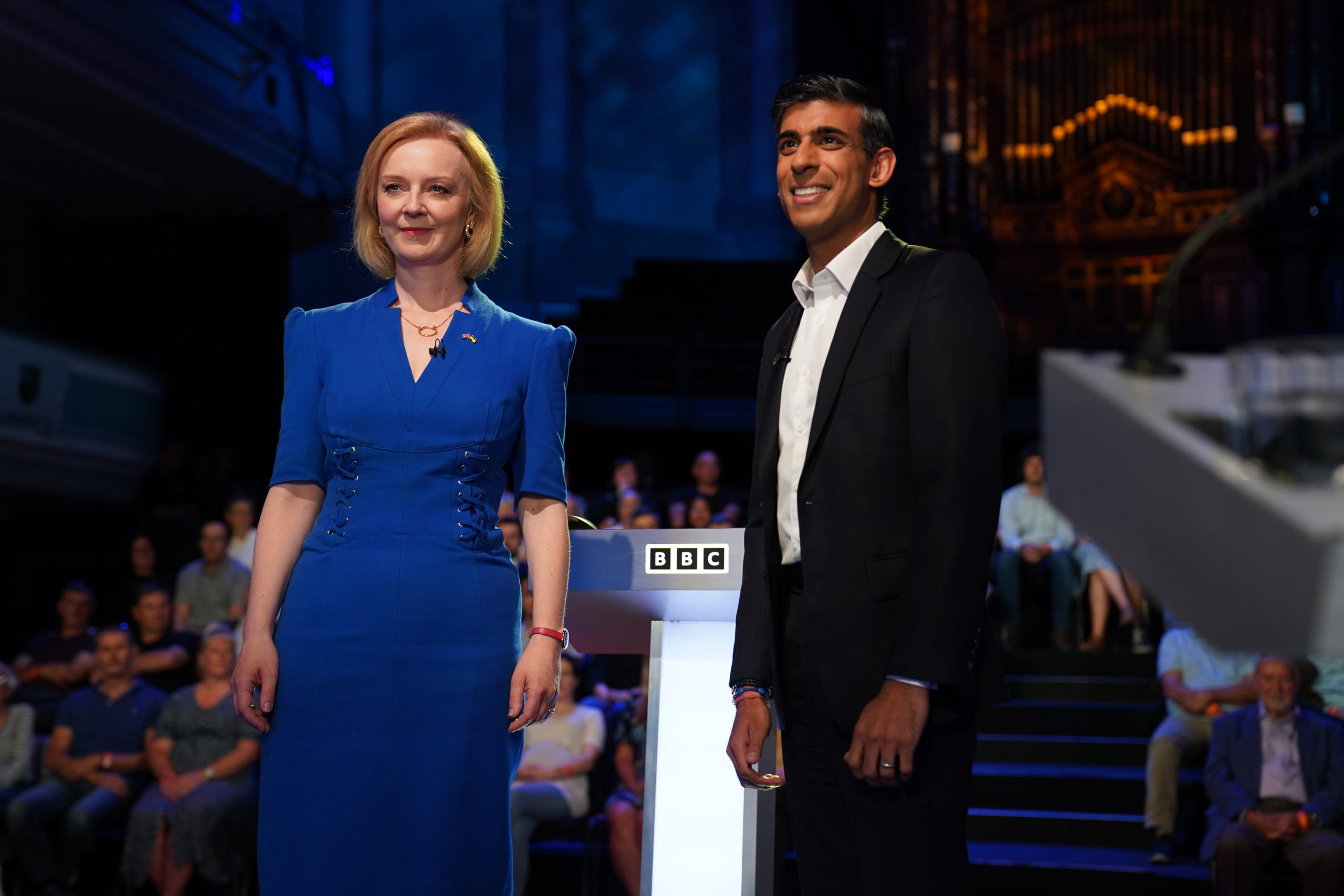 Rishi Sunak e Liz Truss, candidatos ao cargo de primeiro-ministro do Reino Unido